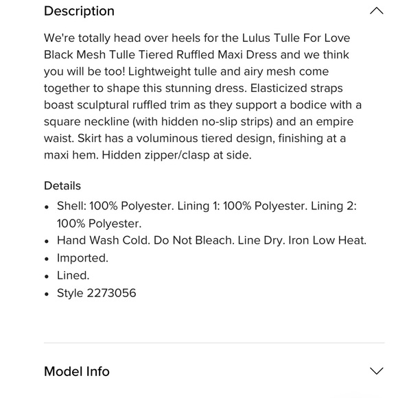 Lulus Tulle For Love Black Mesh Tulle Tiered Ruffled Maxi Dress NWT XXL - Picture 14 of 16